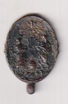 Año Santo, Anni 1600. En Exergo: Roma. Medalla (AE 24 mms.) R/ María y José y Paloma