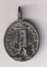 Pedro y Pablo. Medalla (AE 24 mms.) R/ Jubileo de la madre de Dios. Siglo XVII