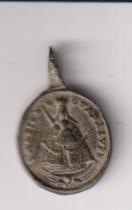 S. María de Guadalupe. Medalla (AE 18 mms.) R/ S. Jerónimo. Siglo XVII-XVII