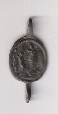 Escena Bíblica. Medalla de Rosario Servita. (AE 17 mms.) R/ Dolorosa. Siglo XVIII