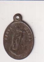 Santa Elena. medalla (AE 22 mms.) R/Santa Bárbara. Siglo XIX