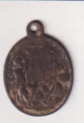 Santisima Trinidad. medalla (Ae 27 mms.) R/Ley. Siglo XVIII-XIX