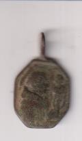 San Antonio de padua. Medalla (AE 17 mms.) R/ Santo. Siglo XVII-XVIII