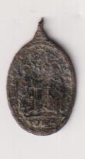 S, Ignacio y S. Francisco Javier. Medalla (AE 22 mms.) R/ Cáliz entre ángeles. Roma. Siglo XVIII