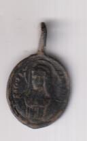 Santa Juana Francisca de Chantal. Medalla (AE 18.) R/ S. Vicente de paul. Siglo XVIII. MUY RARA