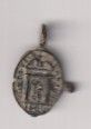 Puerta Santa, Capilla abierta, San pedro sosteniendo llave, en exergo: 1600 (Año Jubilar) ae 17 mms. R/Clemente VII (Julio de Médici 1478-1534. RARA
