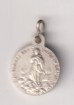 Assumpta est in calum. Medalla (Metal blanco plateado 15 mm.) R/ Sanctus Pius X