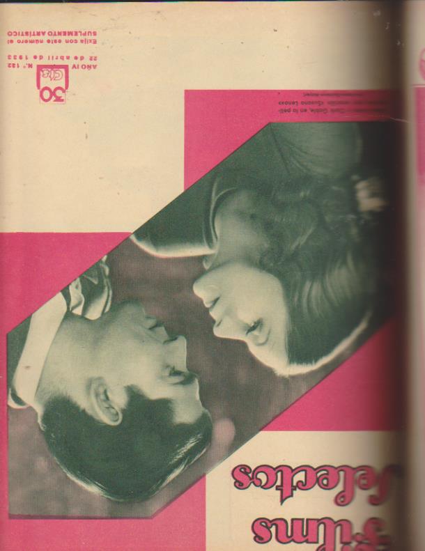 Films Selectos. Lote de 23 ejemplares de 1932 y 1933 encuadernados en un tomo