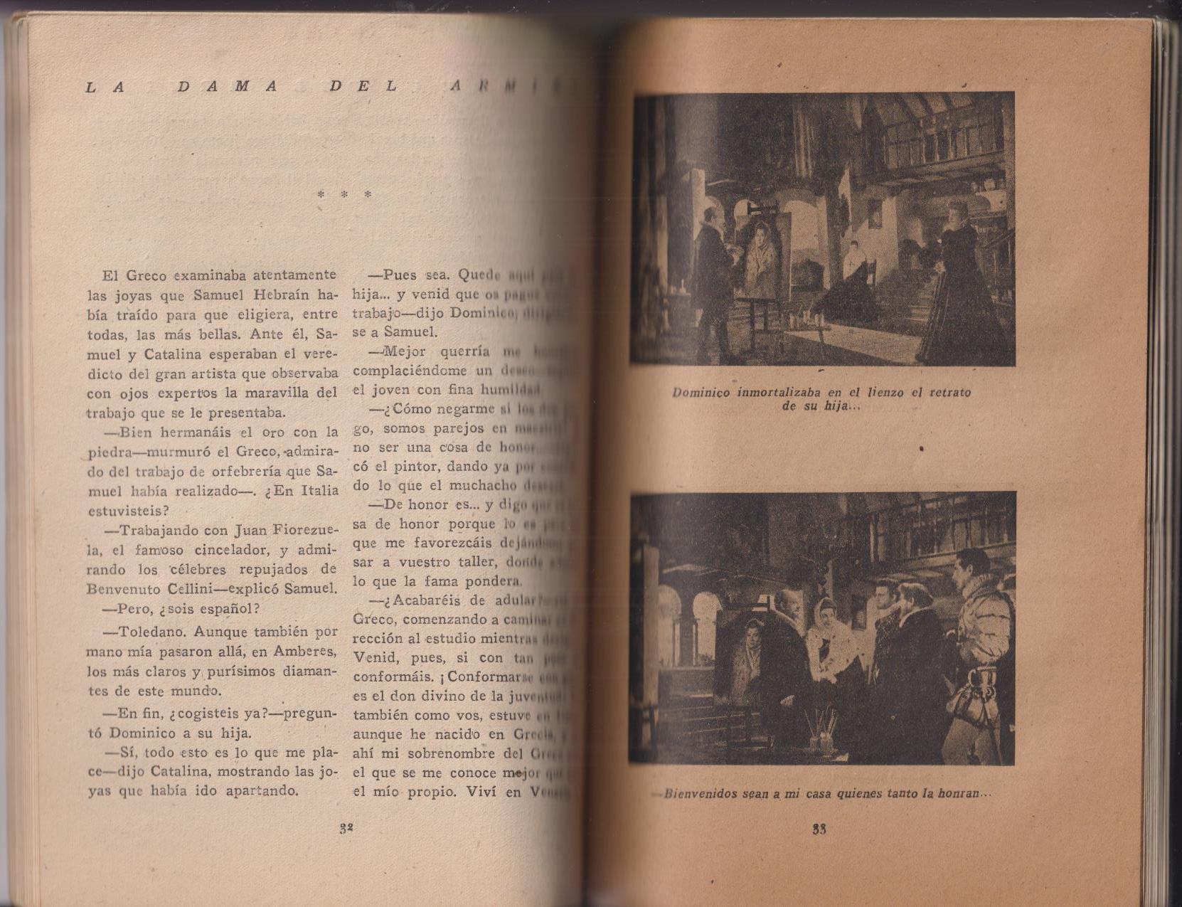 Ediciones Bistagne. La Dama del Armiño. 71 páginas con fotografías de la película