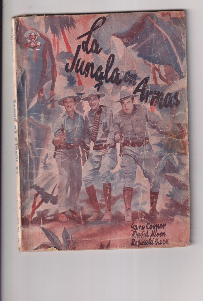 La jungla en armas de United Artists. Gary Cooper, David Niven. Foto novela de Ediciones Bistagne. (72 páginas con fotos de la película) Muy escaso