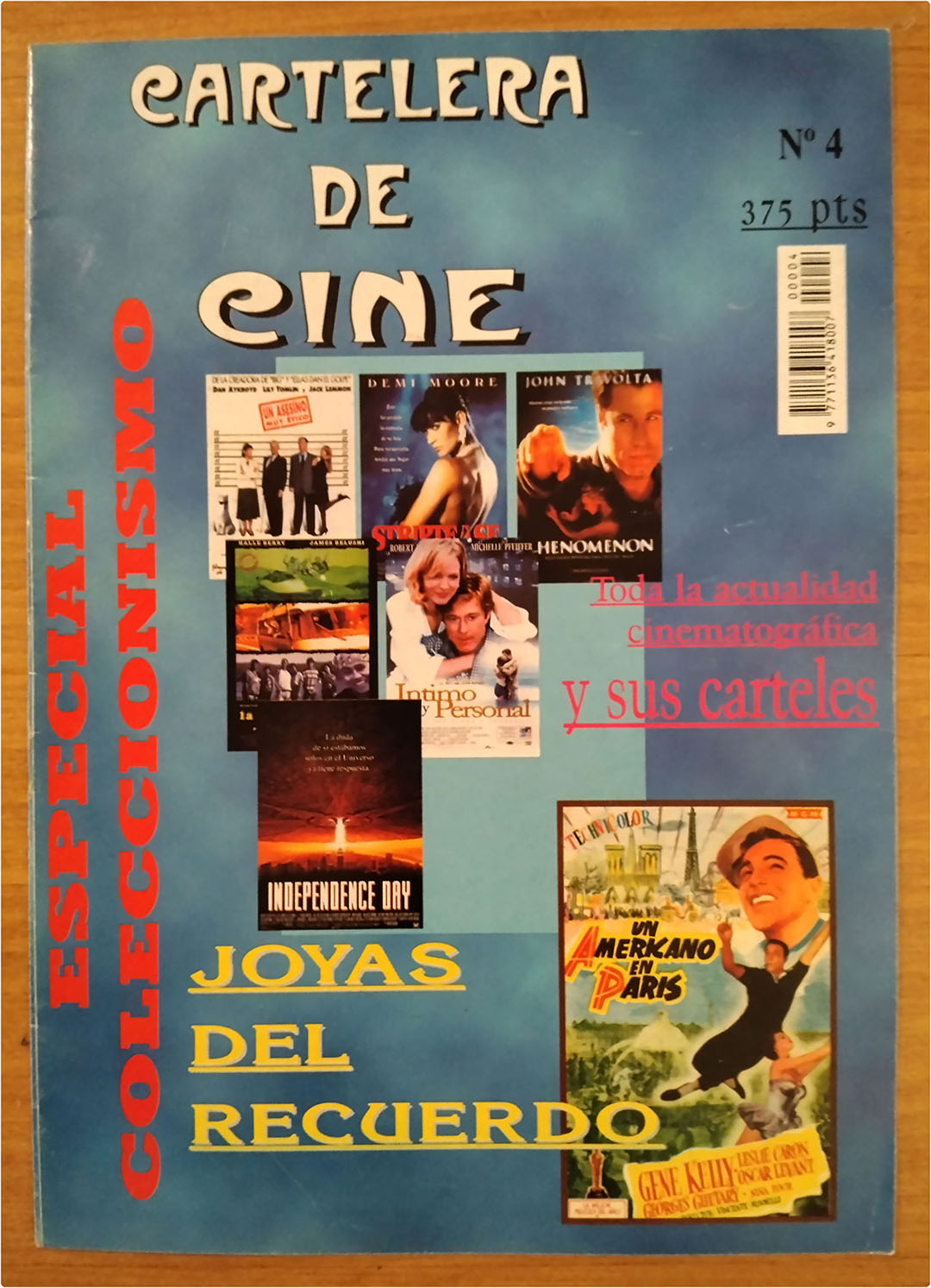 Cartelera de Cine Especial coleccionismo nº 4. Con 32 fichas de carteles de cine