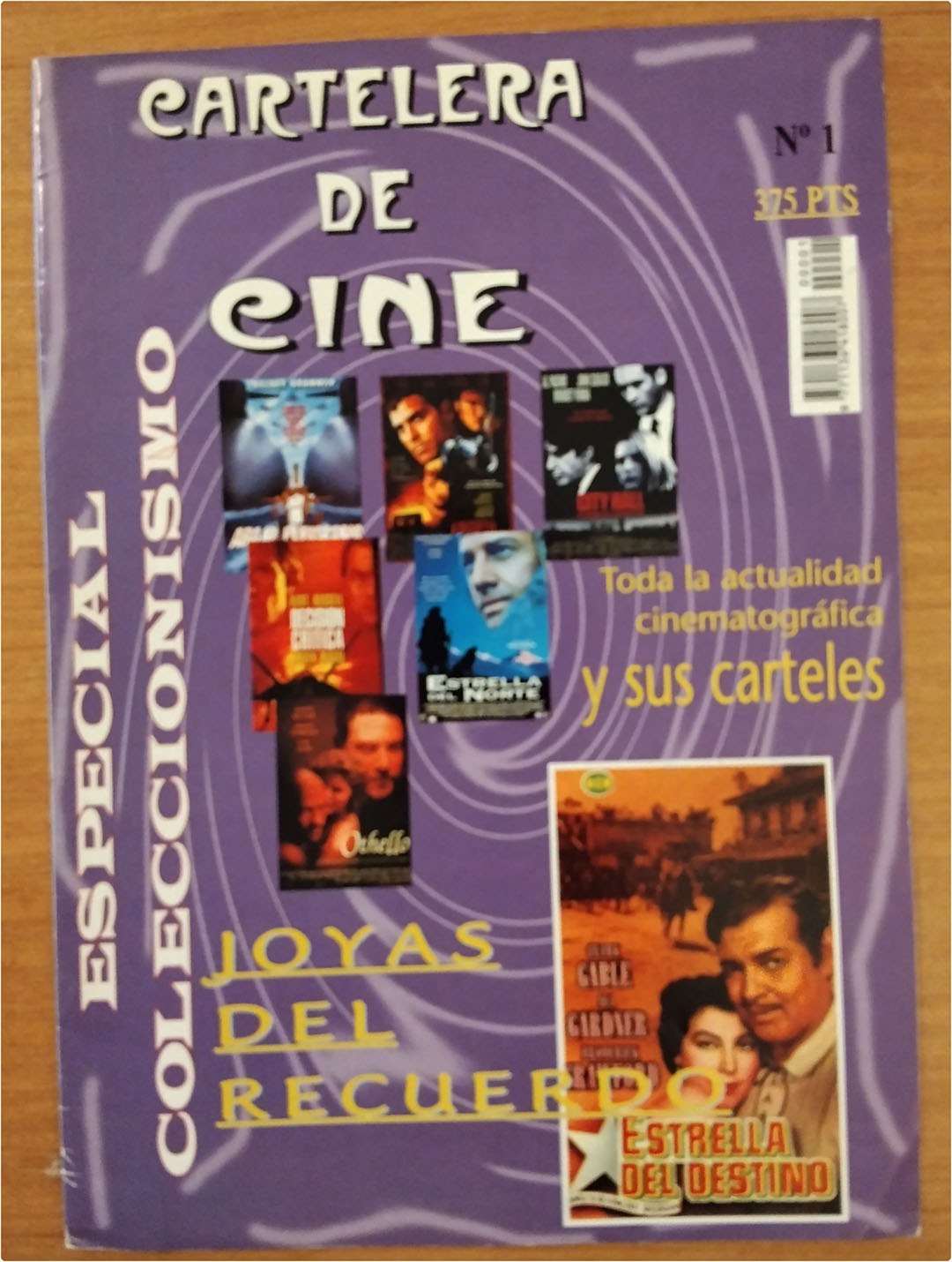 Cartelera de Cine Especial coleccionismo nº 1. Con 32 fichas de carteles de cine