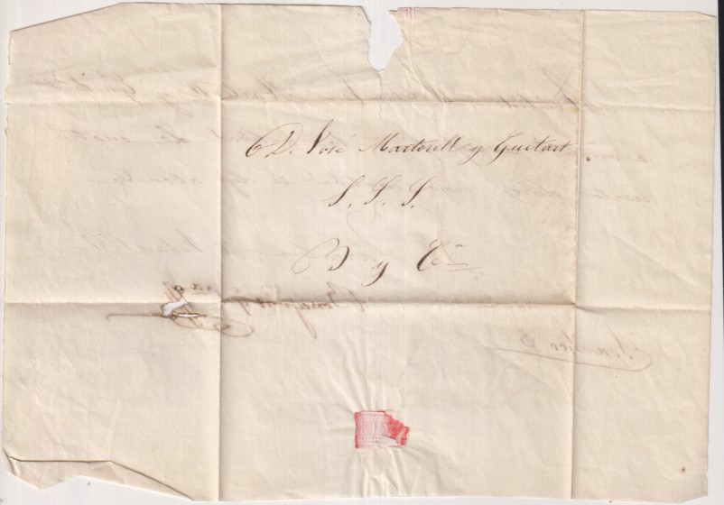 Carta de Martorell a Barcelona del 26 Feb. 1841