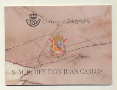 Carnet SM Rey Don Juan Carlos. Correos y Telégrafos. Año 1998. Edifil 3544 C
