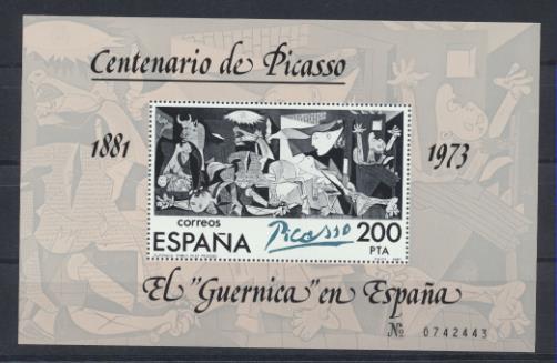 España 1981. Centenario de Picasso HB Edifil 2631 **