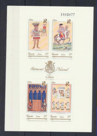 España 1992. Patrimonio Artístico Nacional. Códices HB Edifil 3236 **