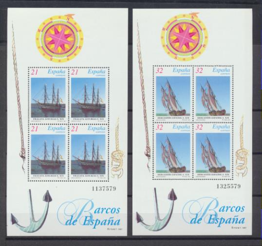 España. Barcos de época HB Edifil 3477-78 **