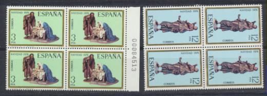 España 1976. Bloque de cuatro Edifil 2368-69 **