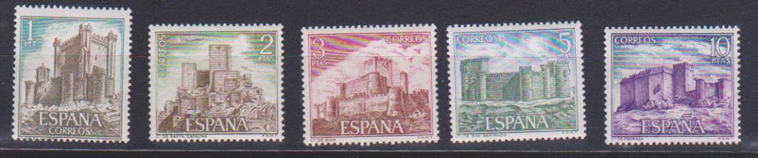1972. Castillos de España. Edifil 2093-97 **