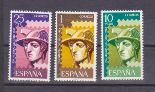 1962. Día Mundial del sello. Serie completa. Edifil 1431-33 **
