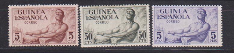 1952. Guinea Edifil 311-13 **