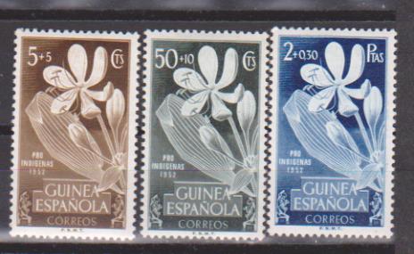1952. Guinea. Edifil 314-16 **