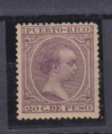 Puerto Rico 1891-1892. Alfonso XIII. Edifil 98 *