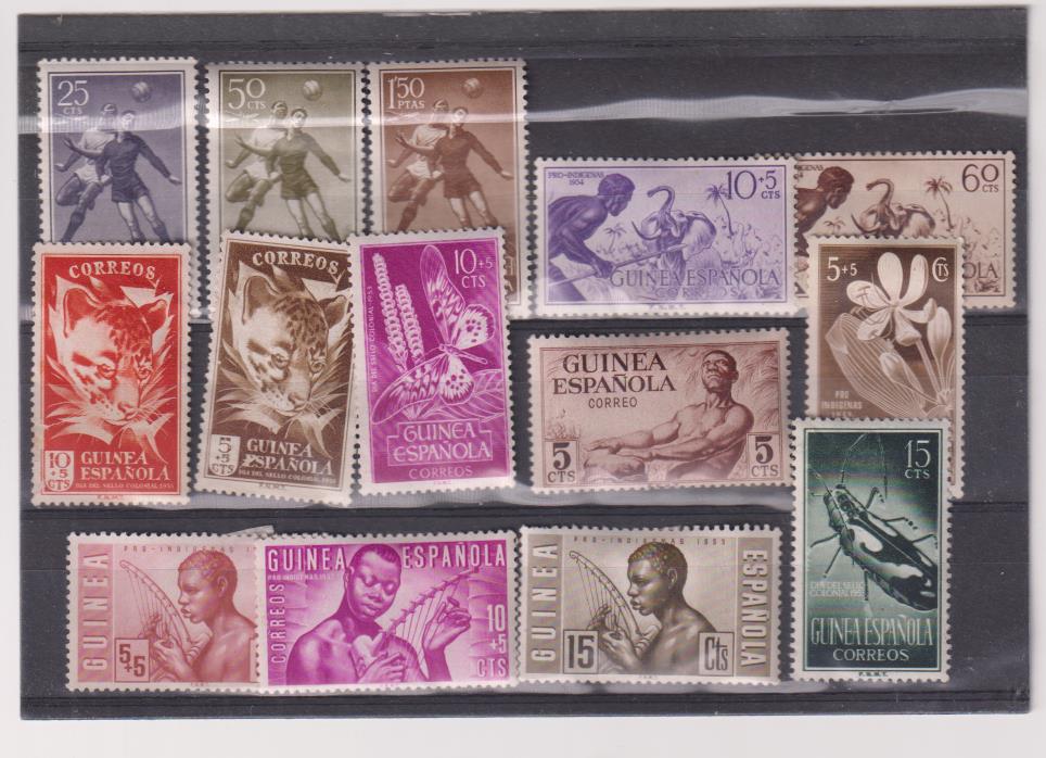 Guinea. Lote de 14 sellos *