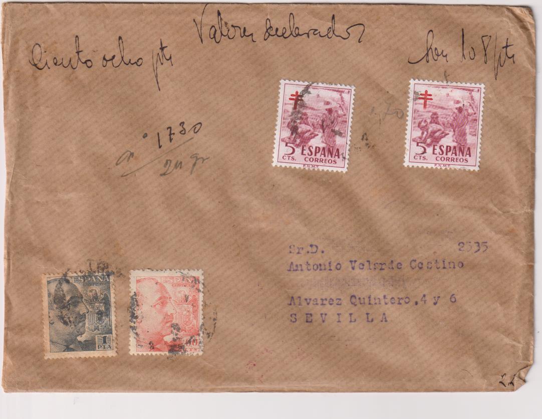 Carta de Madrid a Sevilla de 1951?