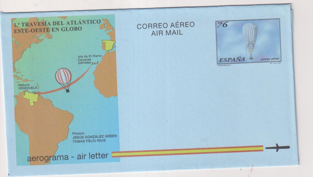 Aerograma. Edifil 222. Año 1997