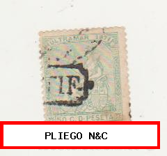 Antillas 1871. Edifil 23. Certificado