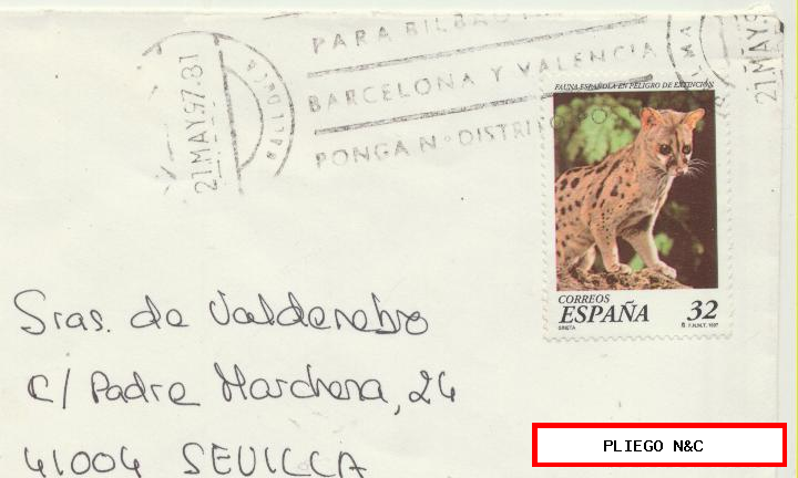 carta de palma del río a Sevilla. Del 21 de mayo de 1997