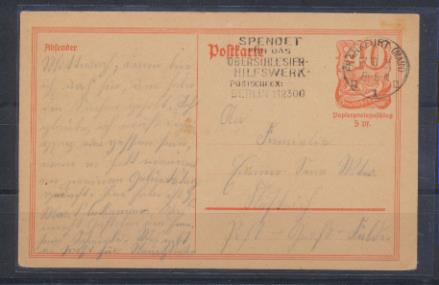 Alemania. Poftcarte. Tarjeta Entero Postal de Frankfurt a Berlín del 17-10-1921