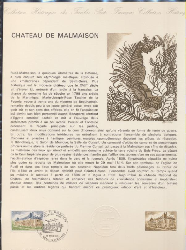 Colección Histórica del Sello Francés. 7 y 8. 1976 Matasellos Primer día