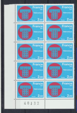 Francia 1981. Bloque (10 series) Yvert 2130 **