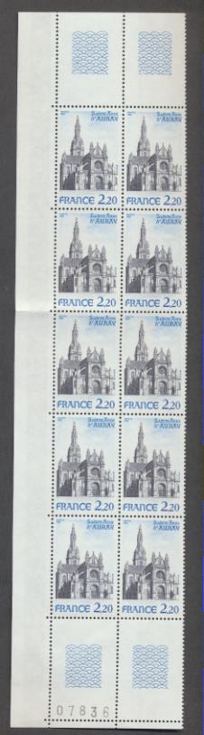 Francia 1981. Bloque (10 series) Yvert 2134 **