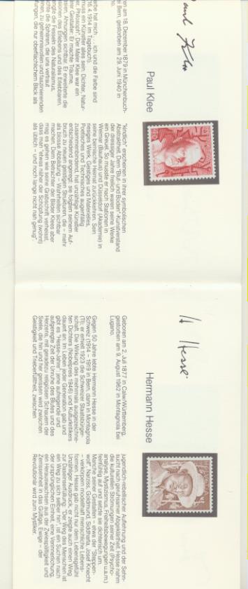Suiza 1979. Librito con las series Yvert 1067-70 ** y 1080-83 **