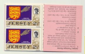 Jersey 1971. Carnet 24 sellos **