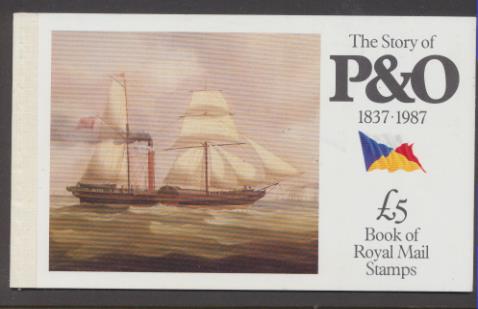 Gran Bretaña 1987. The Story of P&O. Contiene también 4 bloque de sellos **
