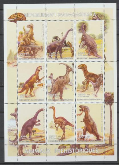 Madagascar 1999. Animales Prehistóricos. HB **