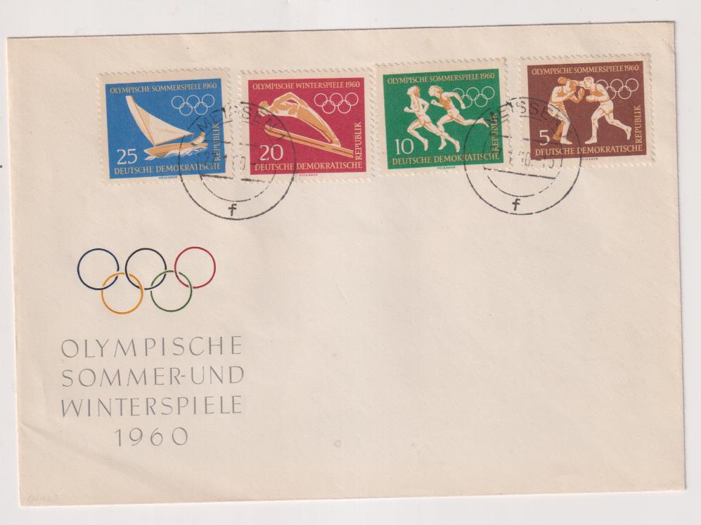 República Democrática Alemana. Olimpiada Verano-Invierno 1960. Sobre Primer Día
