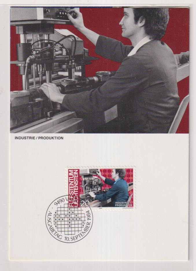 Liechtenstein, Tarjeta Postal 1984