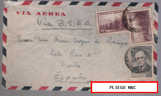Carta de Argentina a Sevilla. De 18 de Abril de 1946