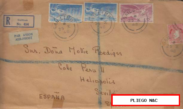 Carta de Gaillimh a Sevilla del 25 Octubre de 1948