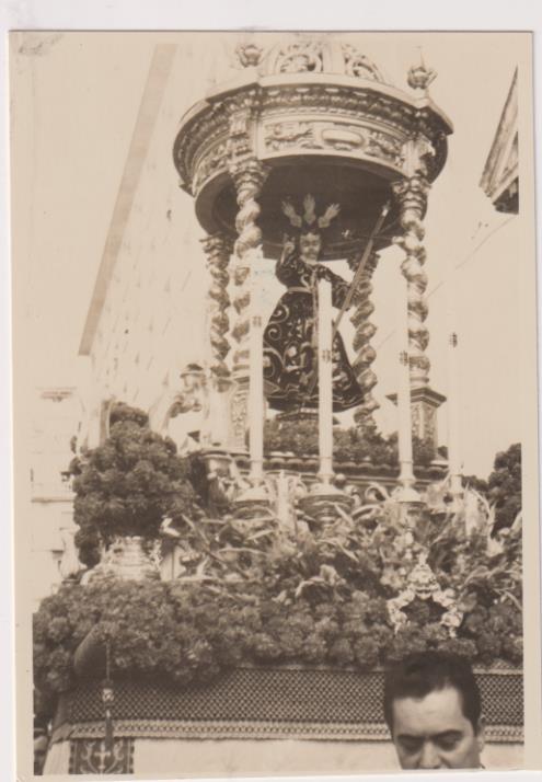 Fotografía (12x8,5) Sevilla. Niño Jesús. Fotógrafo Agudelo. Años 70