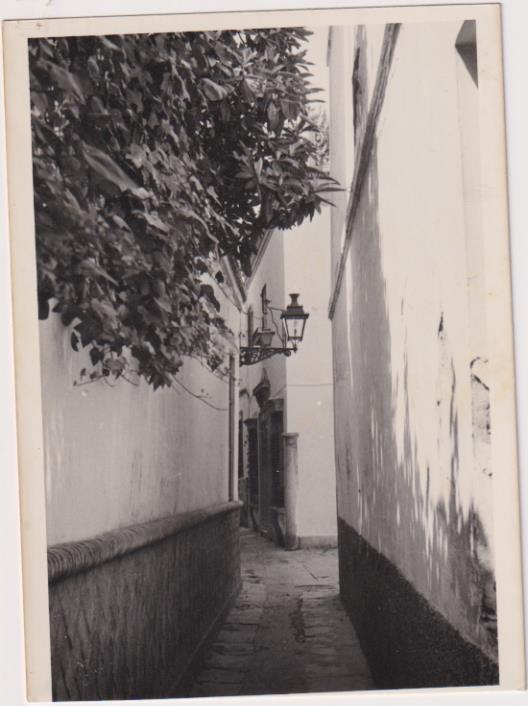Fotografía (12x9) Calle Mezquita. Fotógrafo Agudelo, Sevilla años 60-70