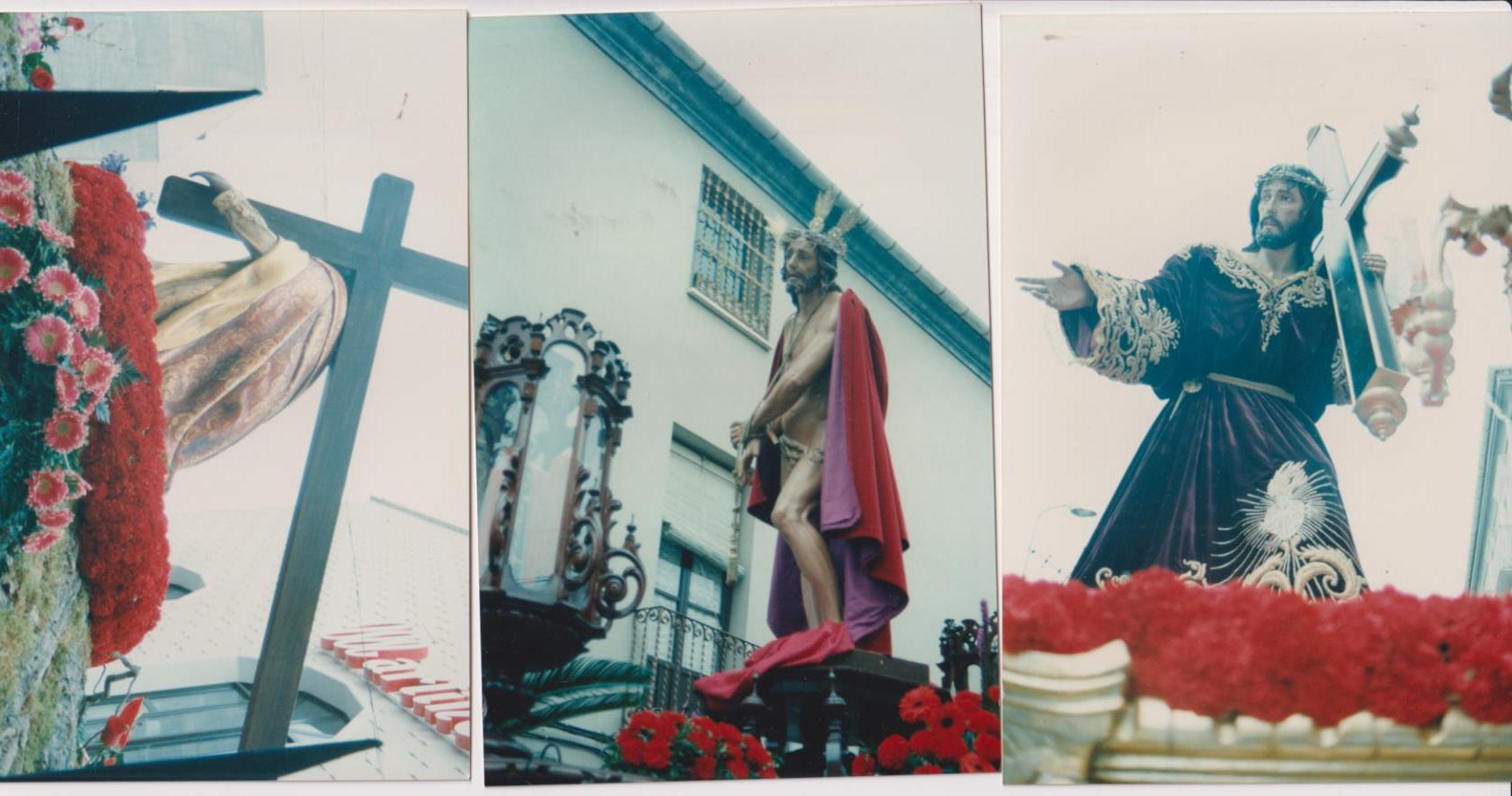 Lote de 3 fotografías (15x10) Jumilla, Semana Santa de 1995