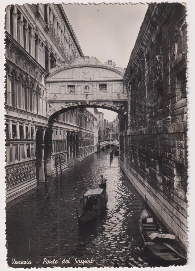 Postal. Venezia Ponte dei Sospiri