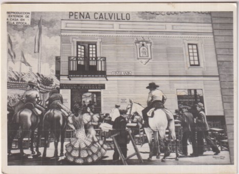 Fotografía (12x8,5) Fotógrafo Agudelo. Sevilla, Calle Sierpes, Peña Calvillo (Retablo) años 80