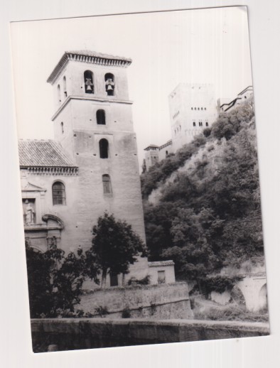 Fotografía (12x8,5) Fotógrafo Agudelo. Sevilla, Castilleja de la Cuesta, Palacio de Hernán Cortés, Años 70